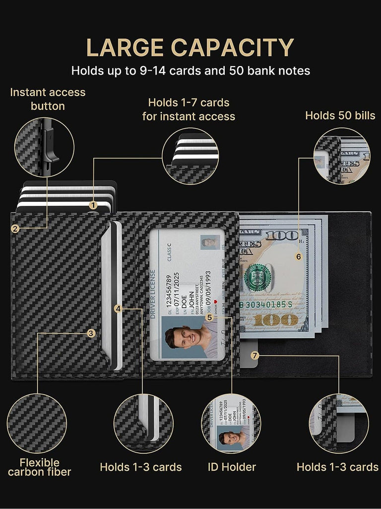 👔💳 Ultra-Thin Smart Wallet | Sleek Card Clamp for Modern Men 🔐✨🧲
