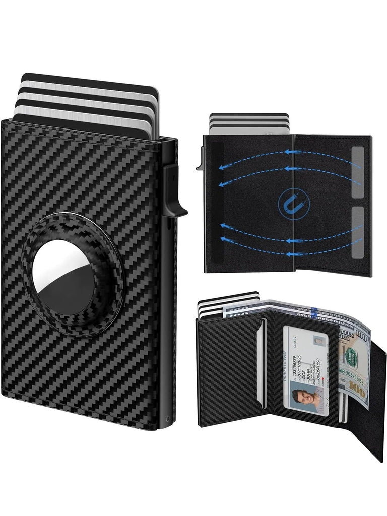 👔💳 Ultra-Thin Smart Wallet | Sleek Card Clamp for Modern Men 🔐✨🧲