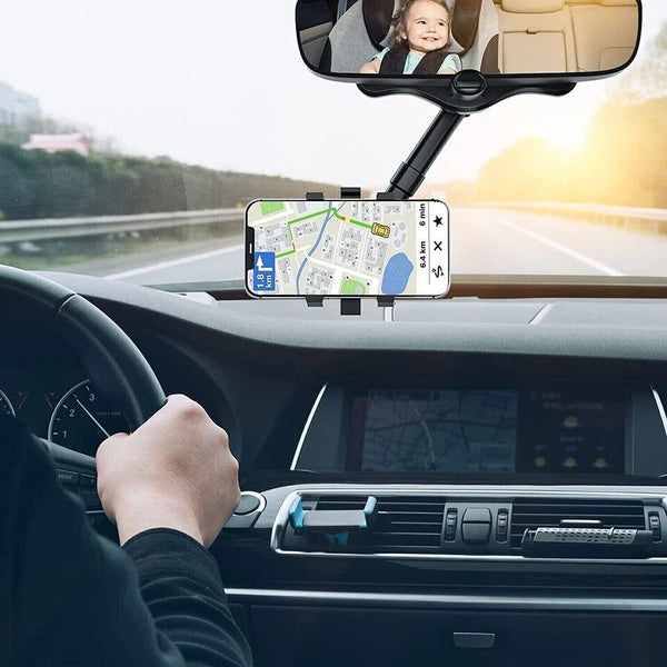 📱 360° Car Phone Mount 🚗 Secure, Adjustable & Easy View for Safe Driving 🔄