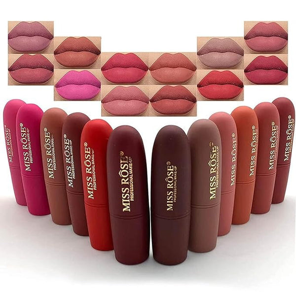 💄 Matte Lipstick Set 💋 Bold Shades | Waterproof & Long-Lasting Velvet Finish ✨