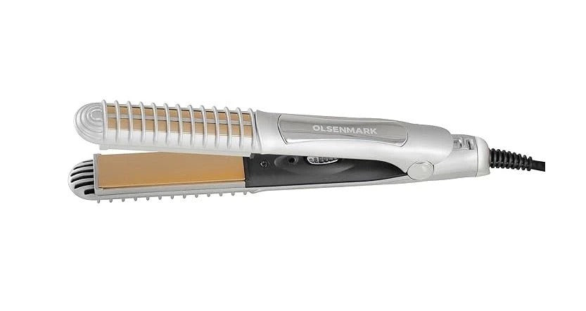 ✨ 2-in-1 Hair Straightener & Curler 🔥 Fast Heating | Sleek Style at Home 💁‍♀
