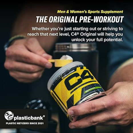 🍏 C4 Pre Workout Green Apple ⚡ | Explosive Energy Boost 💥 | 100% Original ✅
