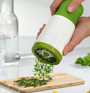 🌿 Herb Grinder & Spice Mill 🧄 | Manual Parsley Shredder 🌱 Easy Chopper ✨