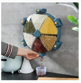 🔒 Food Grains Storage Box 🍚 Airtight Cereal Dispenser 📦 Moisture-Proof Container