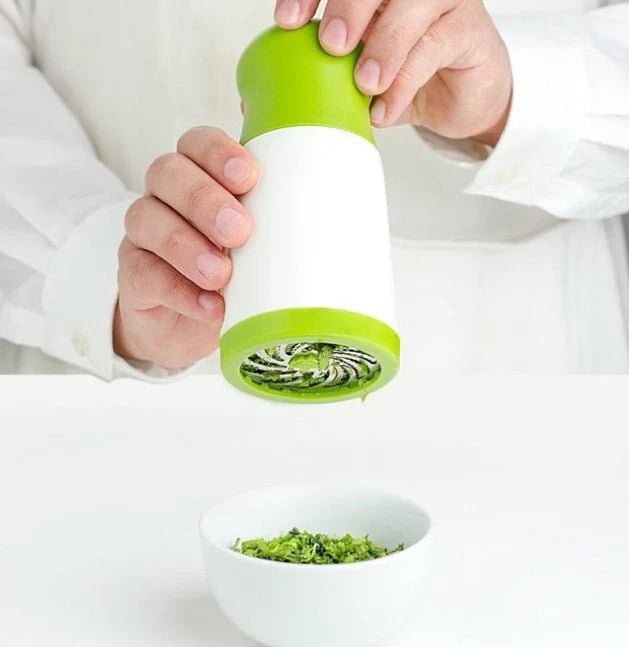 🌿 Herb Grinder & Spice Mill 🧄 | Manual Parsley Shredder 🌱 Easy Chopper ✨