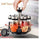 🧂 Revolving Spice Rack 🔄 360° Rotation | Space Saver | Stylish Kitchen Organizer 🍽