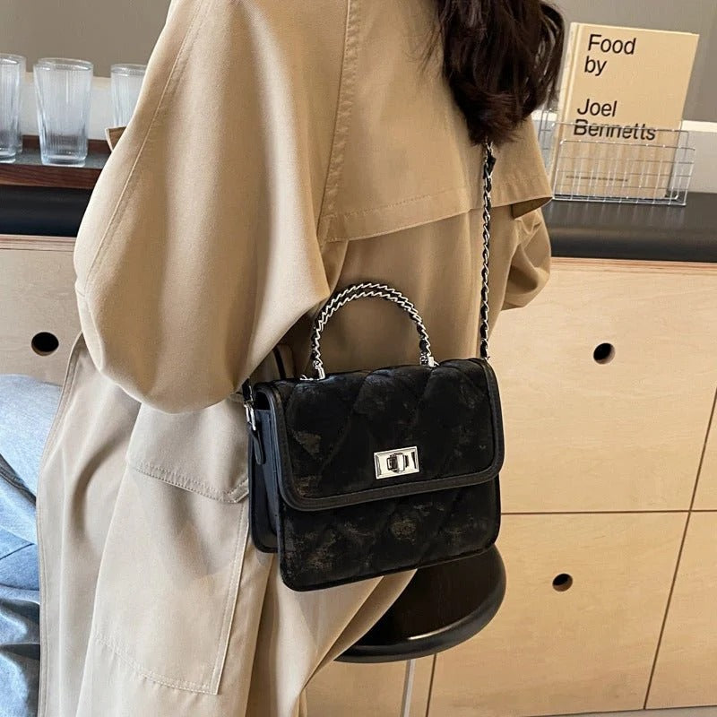 💎👜 Women's Diamond Chain Bag | Stylish Portable Messenger Purse ✨💼🔥