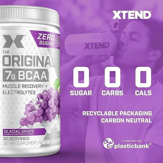 🍇 XTEND 7G BCAA Grape 💪 | Intra-Workout Recovery Fuel 🔋 | 100% Original ✅