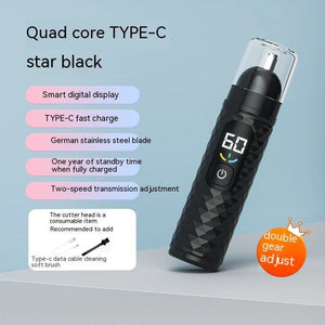 👃 Men's Nose Hair Trimmer 🔋 USB Rechargeable | Painless & Precise Cleaning ✂