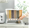 🍚 Rice Bin Divider (6-Section) | Airtight Multi-Grain Storage Organizer