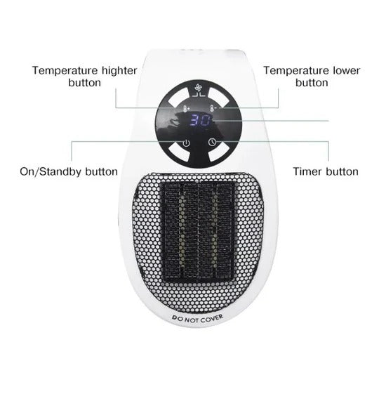 🔥 Compact Electric Heater 🏠 | Fast Warm 💨 | Energy Saver ⚡ | Silent & Safe 🔒