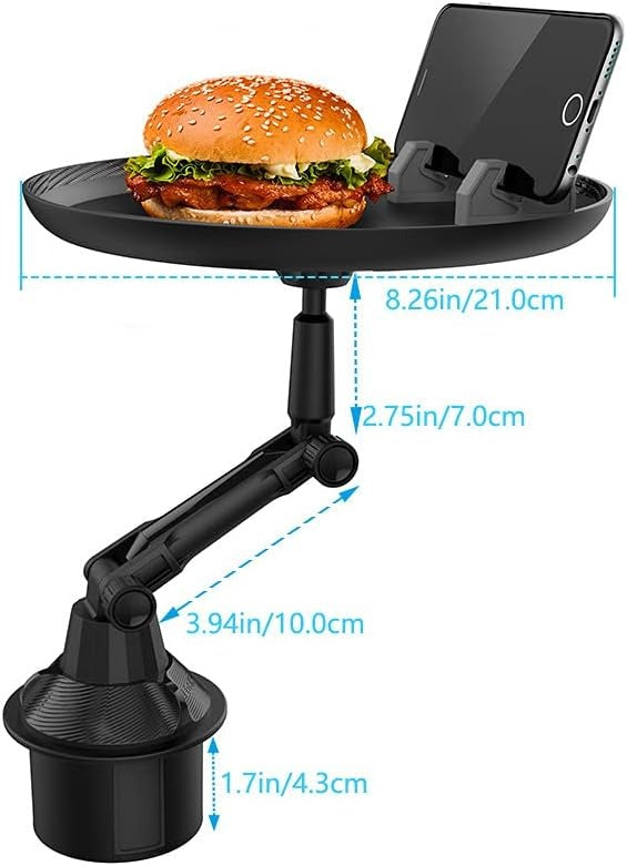 🍔 Car Cup Holder Tray 🍟 Enjoy Snacks & Drinks Easily While You Drive 🚗🛻