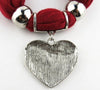 🧣 Elegant Heart Pendant Scarf 💖 | Women's Chic Fashion | Soft & Stylish Look
