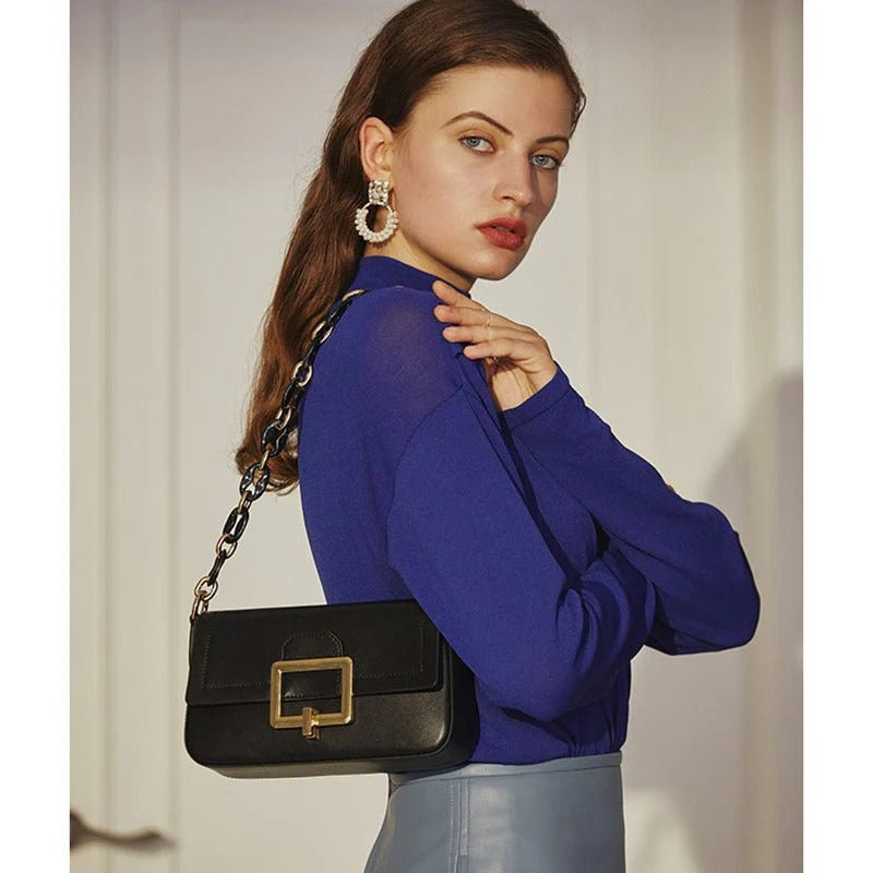 👜 French Textured Cowhide Bag | Chic Minority Crossbody Shoulder Style ✨💼