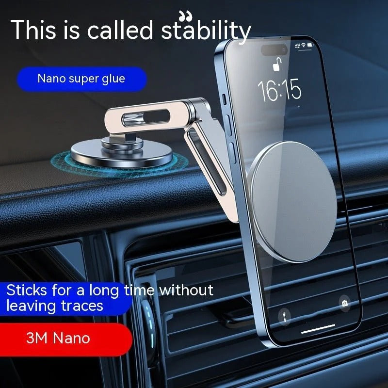 📱 Magnetic 360° Rotating Car Phone Holder | Metal Alloy | Hanging Screen 🚗