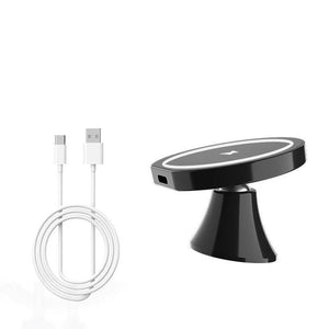 📱 15W Fast Magnetic Car Mount 🚗 Wireless Charging | Secure Phone Holder 🔋