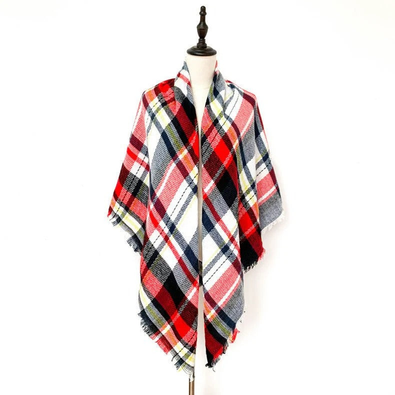 🧣 Cozy Square Talma Scarf 💫 | Plus-Size Neck Warmer for Women | Stylish & Warm