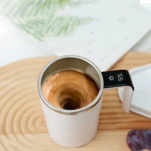 ☕ USB Self-Stirring Mug 🔋 Rechargeable | 🛡 IP67 Waterproof | 🍵 For Tea & More