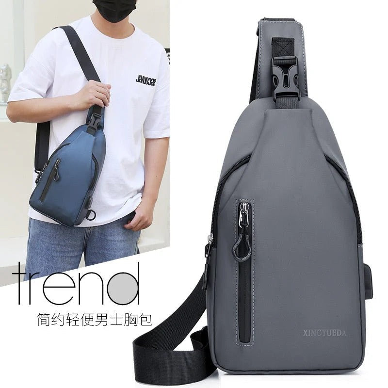 🎒💪 Men's Tactical Chest Bag | Sporty Crossbody with Style & Function 🧢🔥