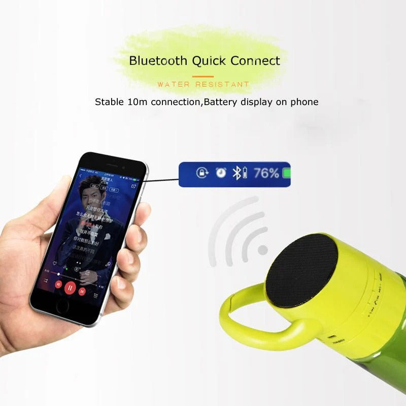 🚴‍♂ Smart Bluetooth Sports Bottle 🔊 Hydration + Music | Cycling & Gym Buddy