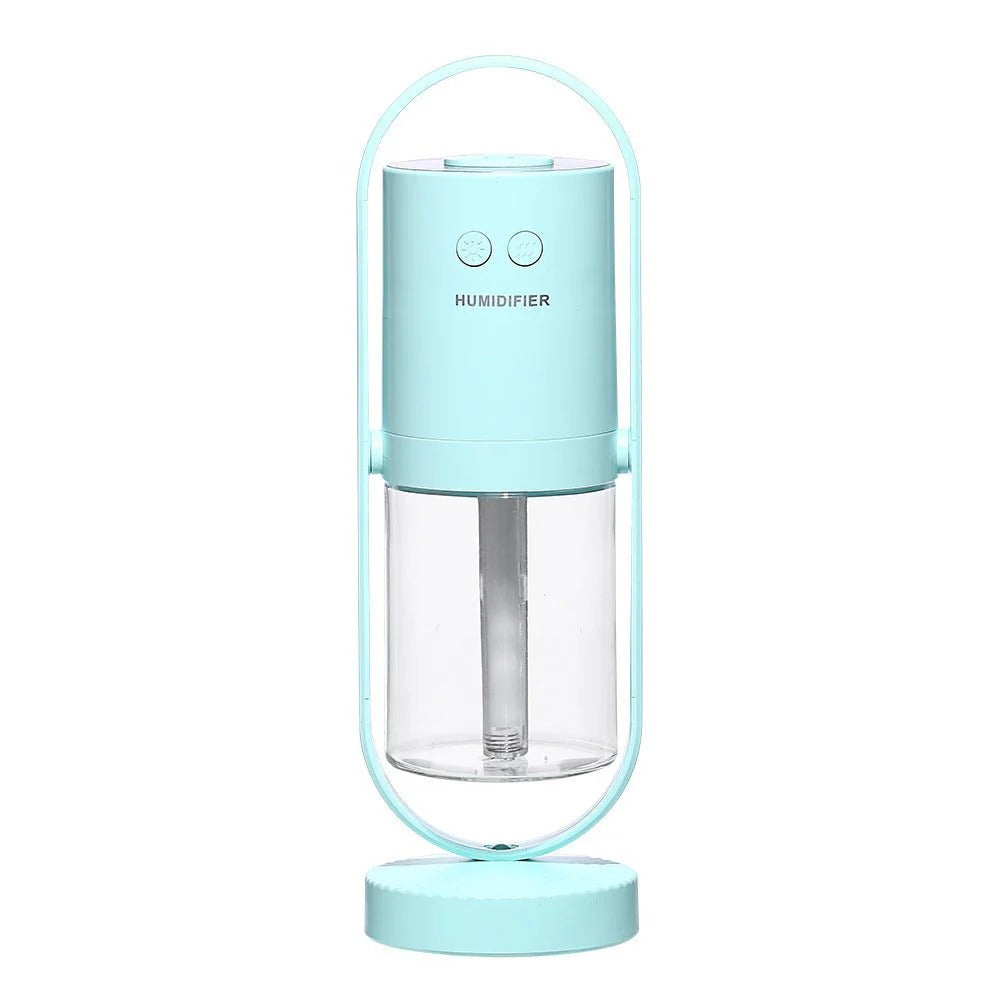 🌙 Magic Shadow Humidifier 💧 LED Night Light 🌈 USB Mist Maker for Home & Car 🚗