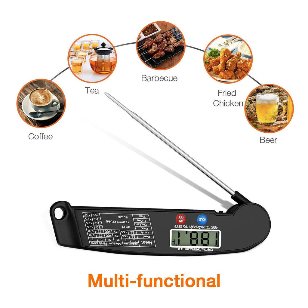 🌡 Digital Meat Thermometer 🔥 Instant Read | BBQ Grill | Oven Cooking Tool