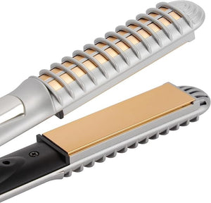 ✨ 2-in-1 Hair Straightener & Curler 🔥 Fast Heating | Sleek Style at Home 💁‍♀