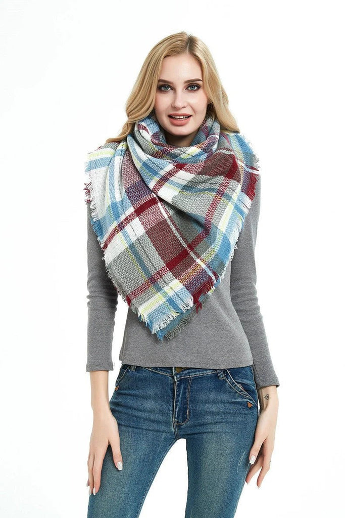 🧣 Cozy Square Talma Scarf 💫 | Plus-Size Neck Warmer for Women | Stylish & Warm