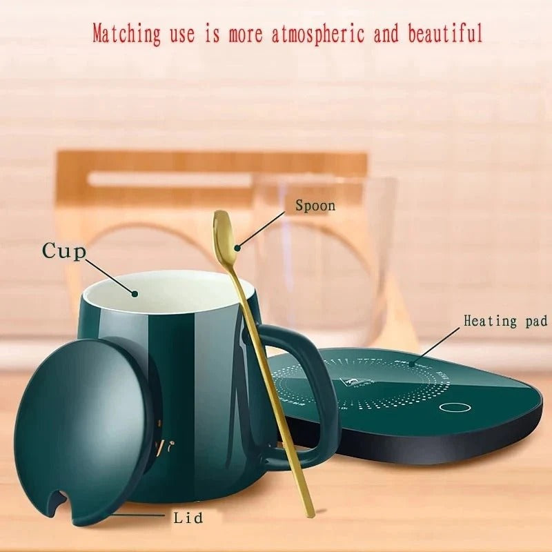 ☕ Electric Coffee Mug Warmer 🔥 | USB Powered 🔌 | Desk & Home Use 🏠✨