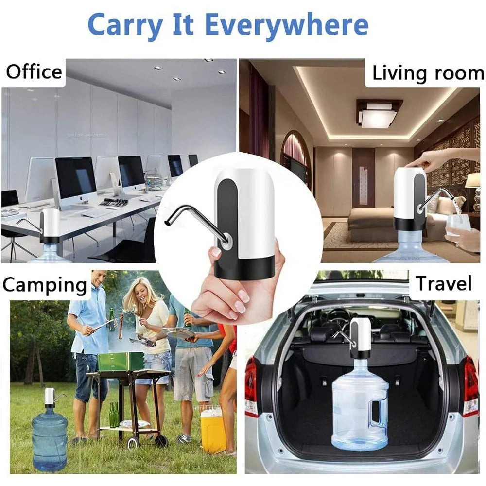 🚰 Electric Water Pump 💧 | Portable USB Rechargeable 💼 for Bottles & Travel 🧳