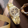 ❄💎 Snowflake Luxury Rhinestone Watch ✨ 5-Piece Elegant Jewelry Set 👑⌚