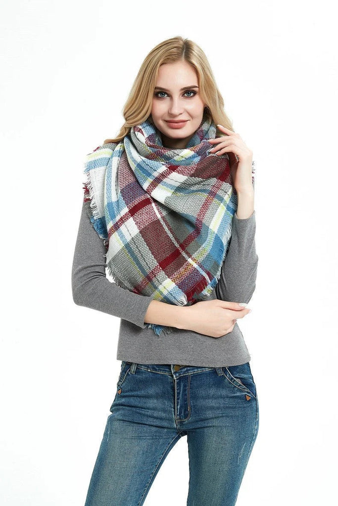 🧣 Cozy Square Talma Scarf 💫 | Plus-Size Neck Warmer for Women | Stylish & Warm