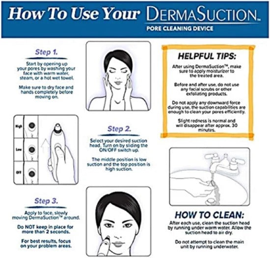 🧼 Deep Clean Pore Vacuum ✨ USB Rechargeable | Blackhead Remover Tool 💆‍♀