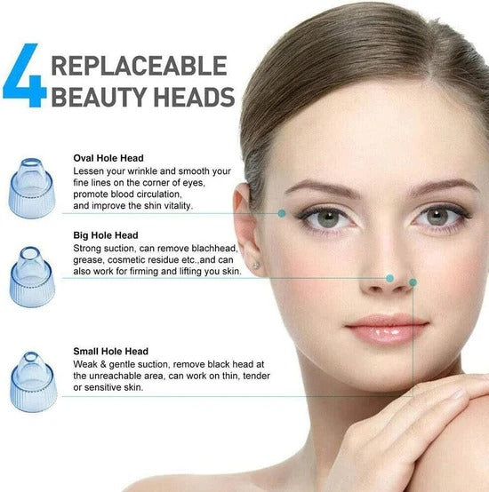 🧼 Deep Clean Pore Vacuum ✨ USB Rechargeable | Blackhead Remover Tool 💆‍♀