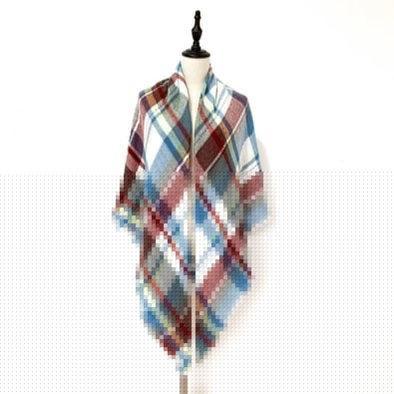 🧣 Cozy Square Talma Scarf 💫 | Plus-Size Neck Warmer for Women | Stylish & Warm
