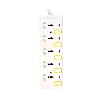 🔌 5-Way Power Extension Socket ⚡ Surge Protected 🔒 USB Ports | Home & Office 🏠💼